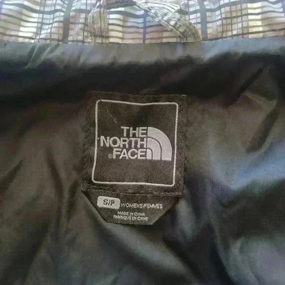 The North Face Black And White Womens Plaid Puffer Warm Winter Quilted Jacket S - Picture 11 of 15